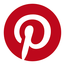 The Pinterest logo featuring a white stylized "P" inside a circular red background. The design is simple yet recognizable, symbolizing the popular social media platform used for discovering and sharing ideas through images and links. The vibrant red color enhances its visibility and appeal.